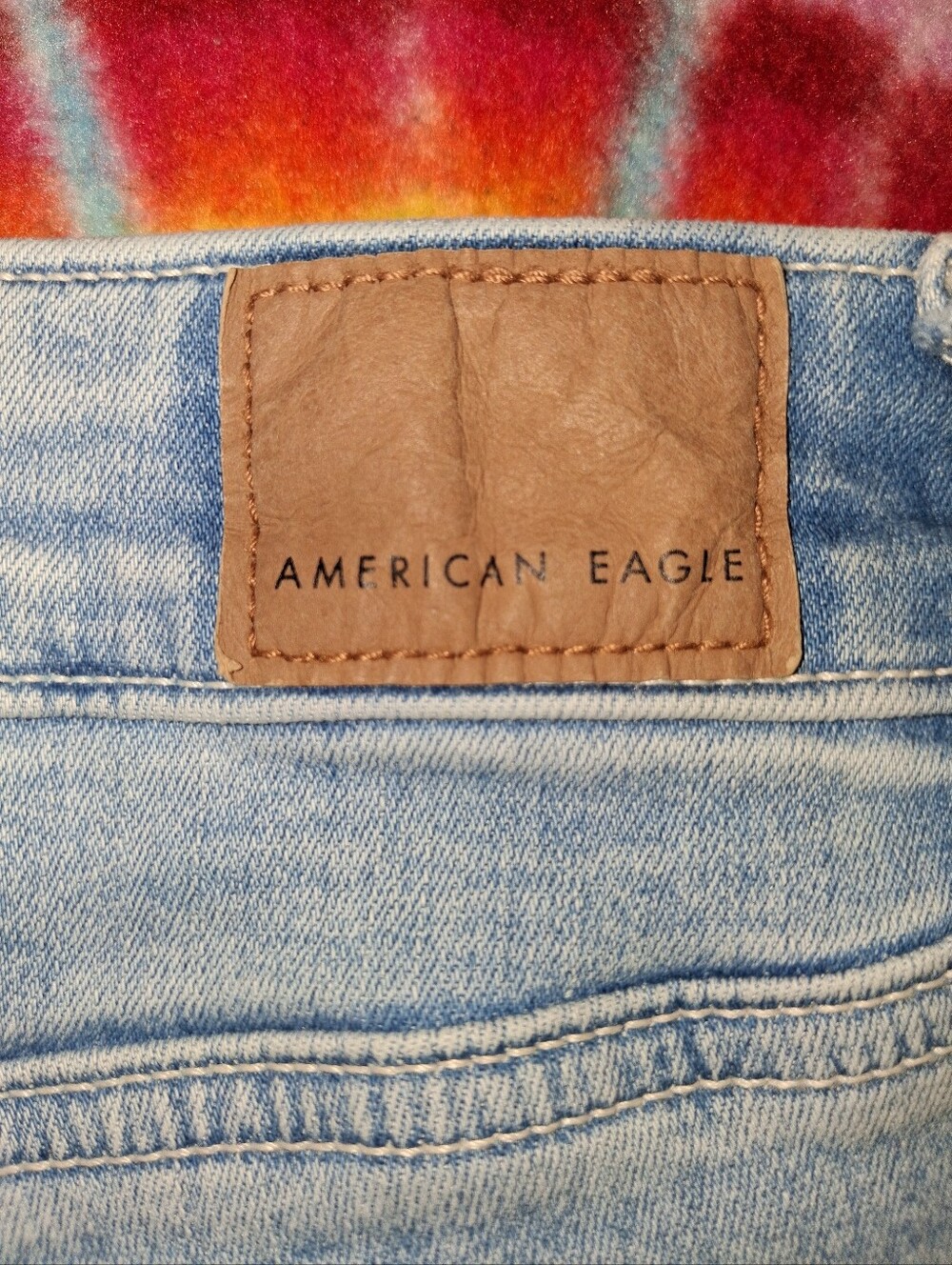 Gently-Used American Eagle Light Wash Festival Flare Blue Jeans Size 12